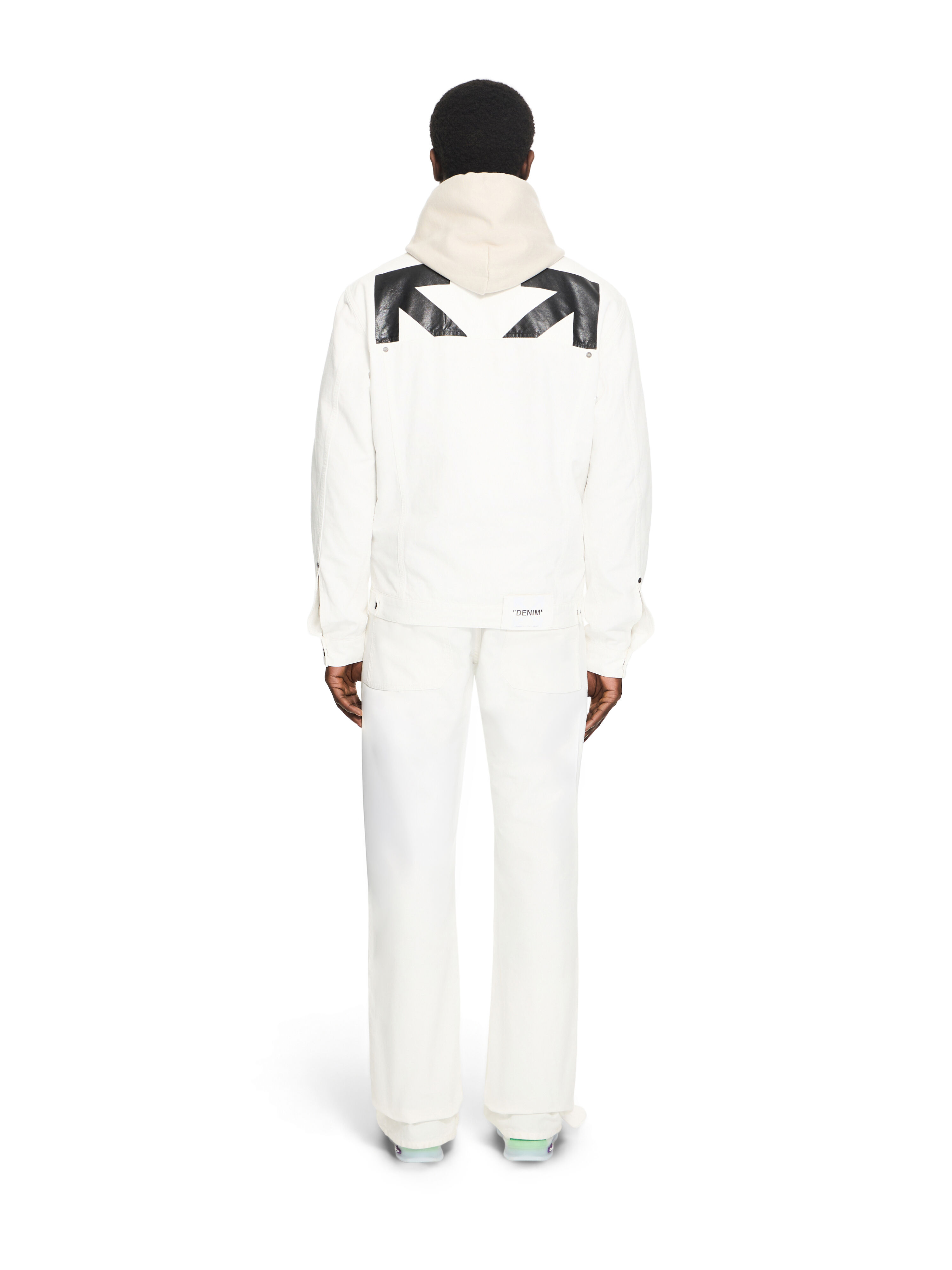 OFF WHITE Half Arrow Slim Relaxed Pants WHITE 44XCE04JS26F001