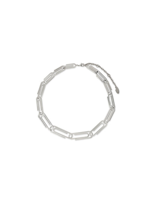 OFF WHITE Paperclip Chain Necklace SILVER - SILVER OMOB16AS26MET001