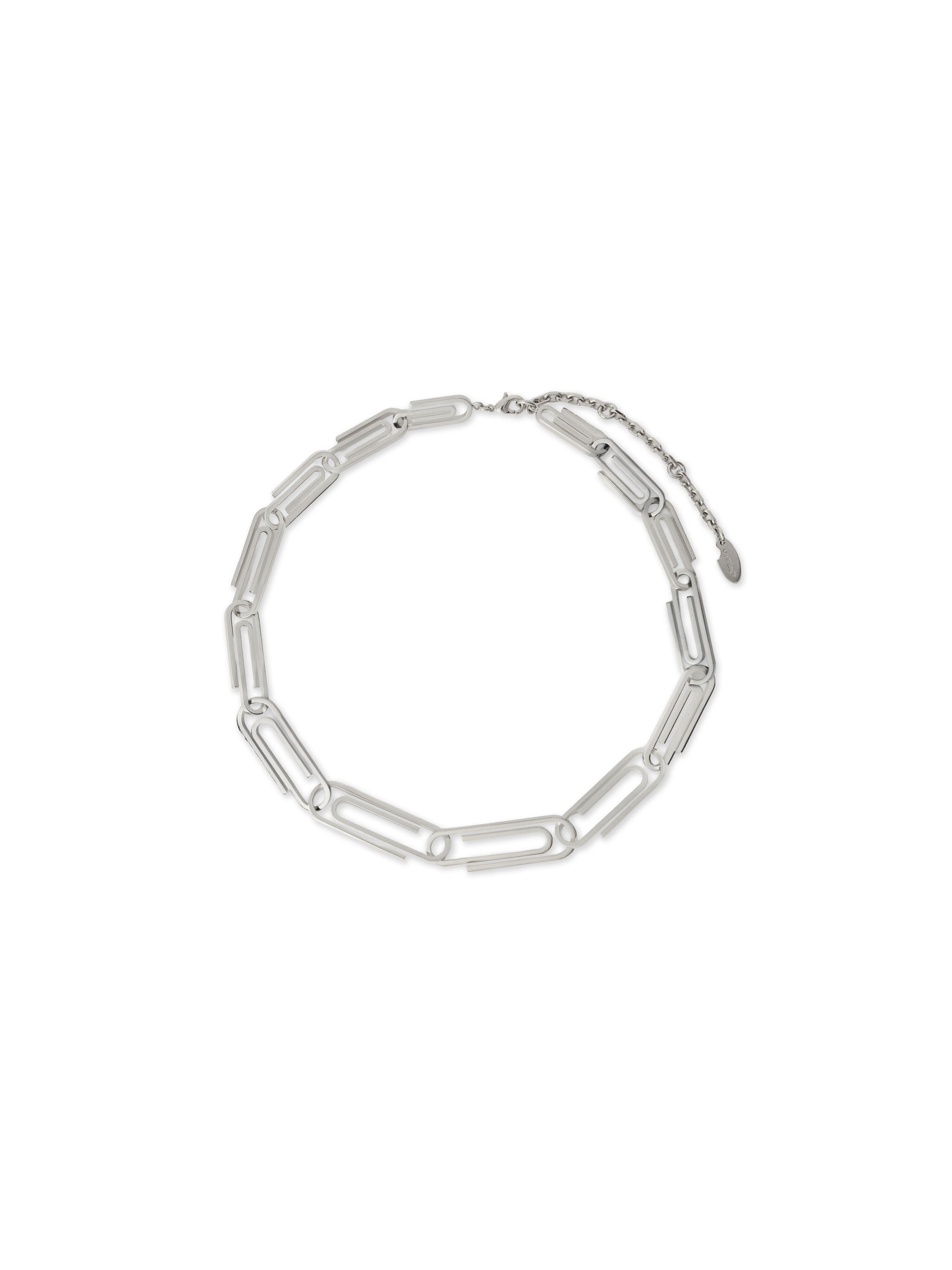 OFF WHITE Paperclip Chain Necklace SILVER - SILVER OMOB16AS26MET001