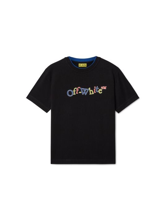 schwarzes, kurzärmeliges t-shirt mit verrücktem logo OFF WHITE schwarzes, kurzärmeliges t-shirt mit verrücktem logo SCHWARZ OBAA012F24JER001