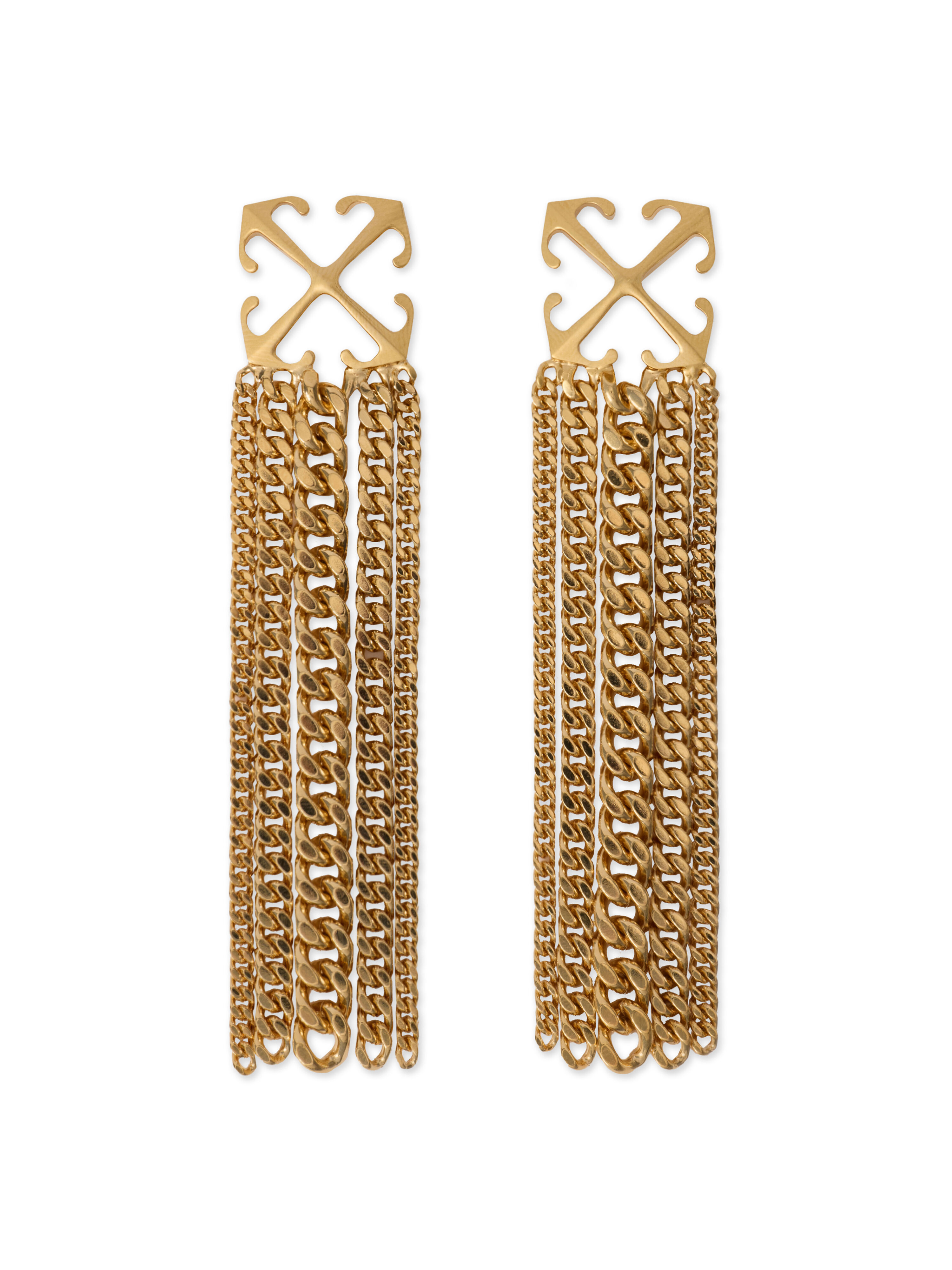 Arrow Chain Pendant Earrings in GOLD - NO COLOR for Women | Off-White™