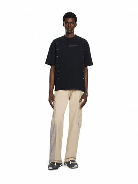 OFF WHITE Chakra Arrow Skate Short Sleeve T-Shirt BLACK 44MAA120F26J00F