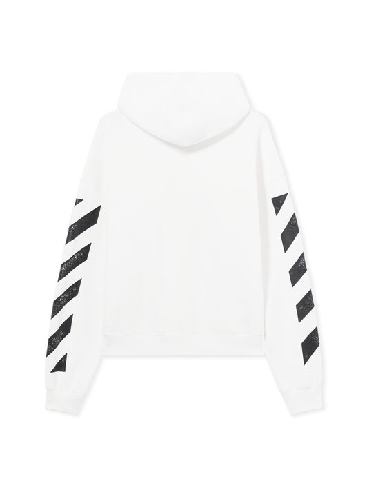 LAB L/AB Core Diagonal Zip Hoodie WHITE 44LABF26K050