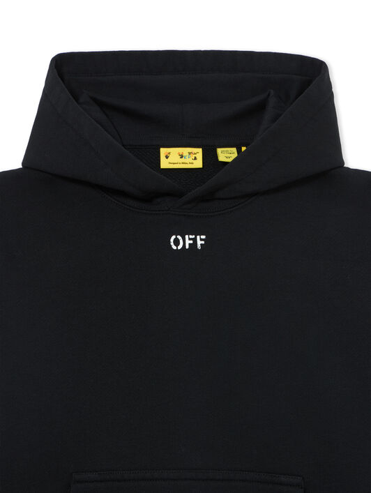 OFF WHITE Diag Watercolor Hoodie BLACK 44GBB002S26F001