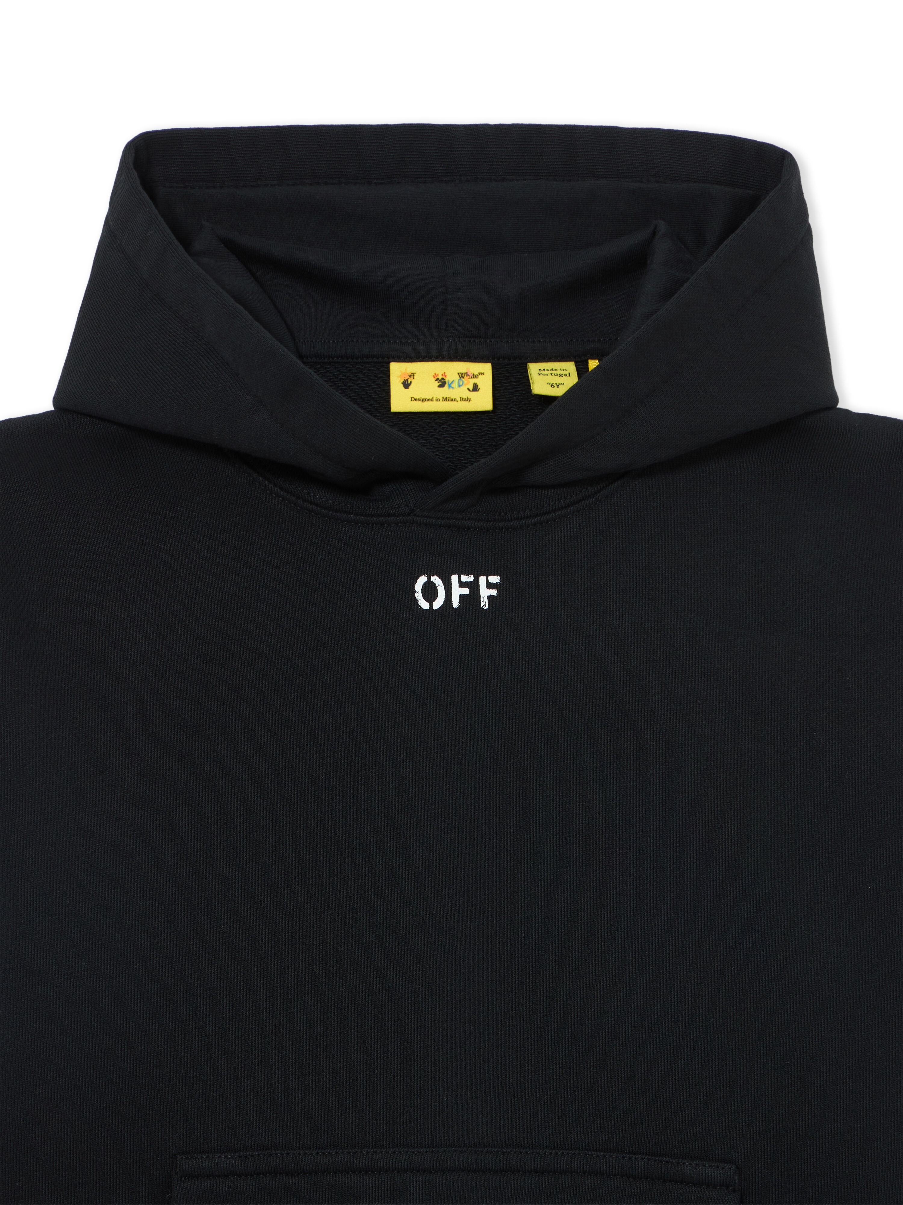 OFF WHITE Diag Watercolor Hoodie BLACK 44GBB002S26F001