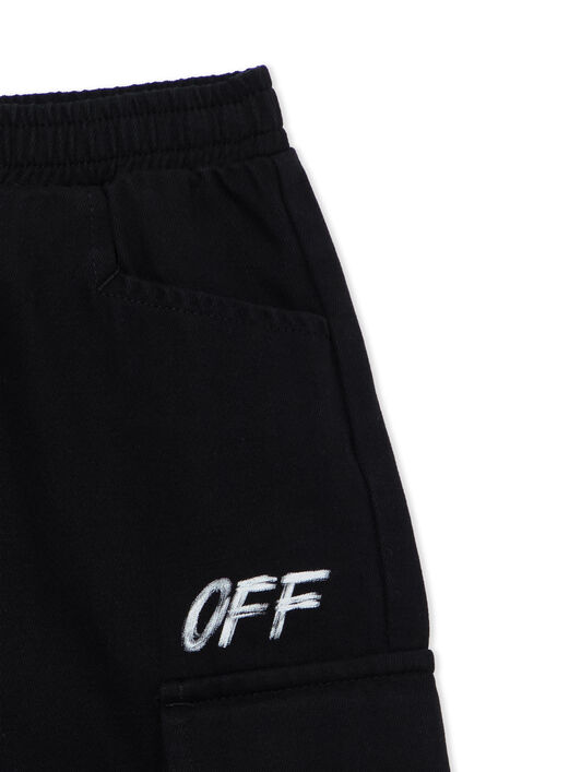 OFF WHITE Off Stamp Plain Rib Pant BLACK 44GCD008F26J002