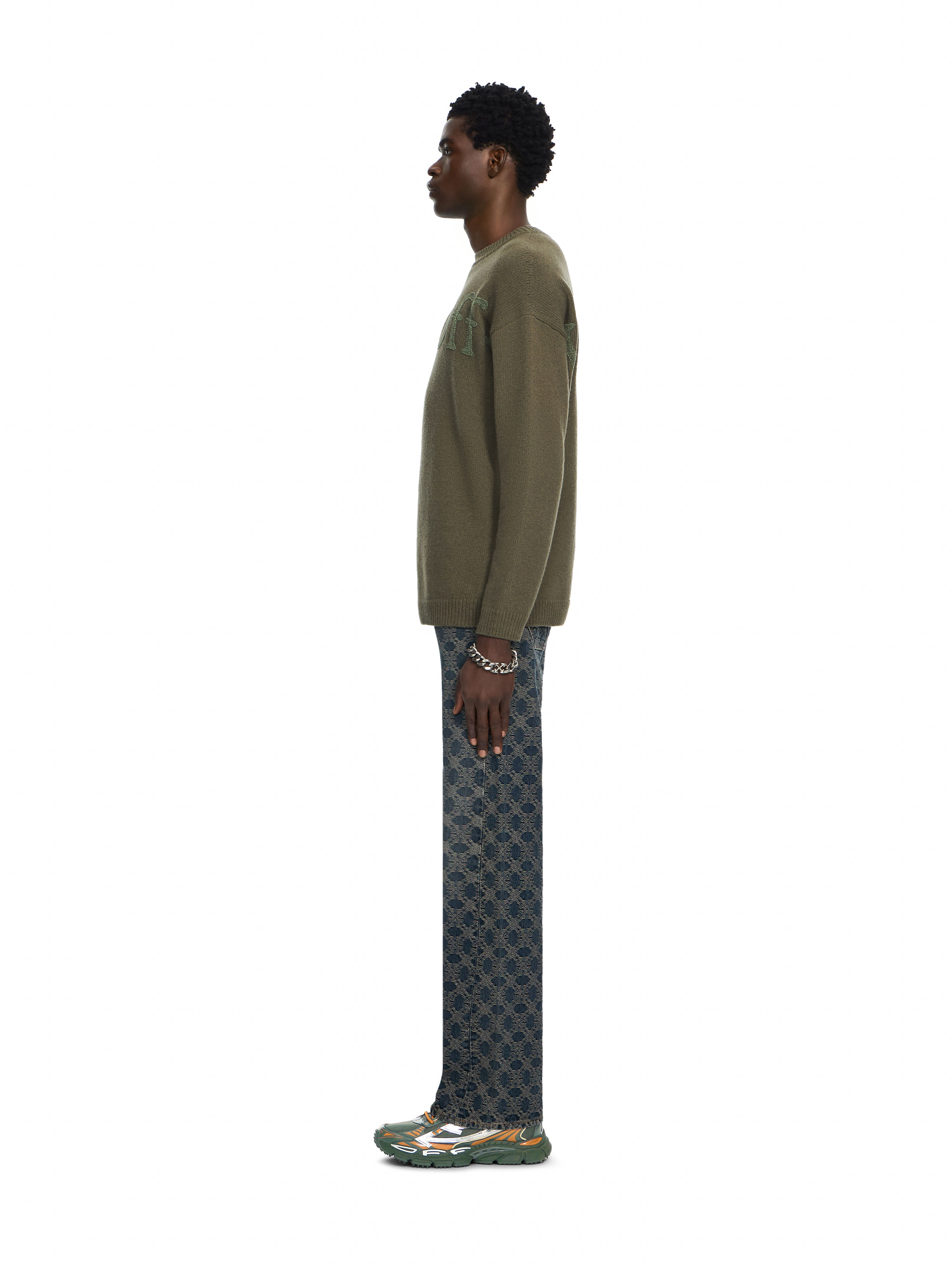 Bookish Shared Knit Crewneck OFF WHITE Bookish Shared Knit Crewneck SEAURTLE 44MHE20QF26K001