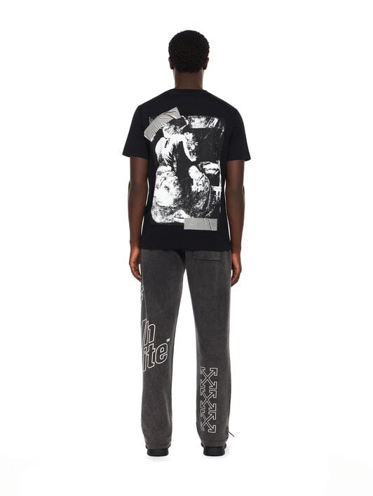 Outline Arrow Sweatpants OFF WHITE Outline Arrow Sweatpants VINTAGE BLACK - WHITE OMCH05AF25FLE001