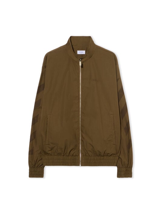 Diagonal Cotton Tracktop OFF WHITE Diagonal Cotton Tracktop ARMY GREEN - ARMY GREEN OMBD05GF25FAB001