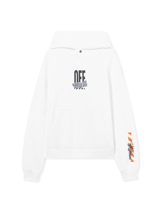 LAB L/AB Off Active Tape Hoodie WHITE 44LABF26K081
