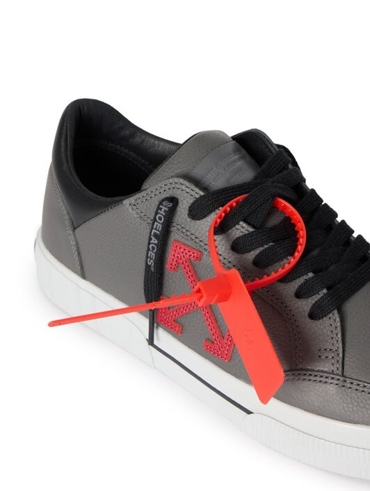 OFF WHITE Vulcanized Low Sneakers MEDIUM GREY - HAUTE RED OMIA293S26LEA001