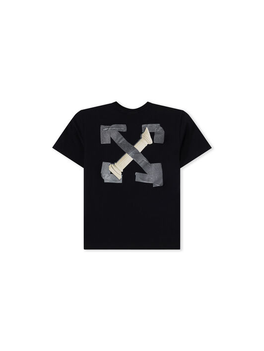 OFF WHITE Arrow Tape T-Shirt BLACK 44BAA002F26J005