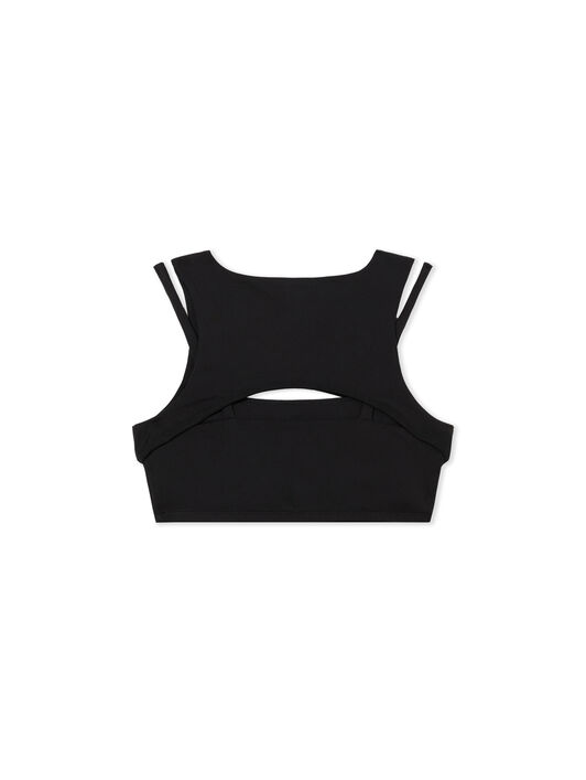 LAB L/AB Cut-Out Logo Crop Top Black Night LABF2639A00072T
