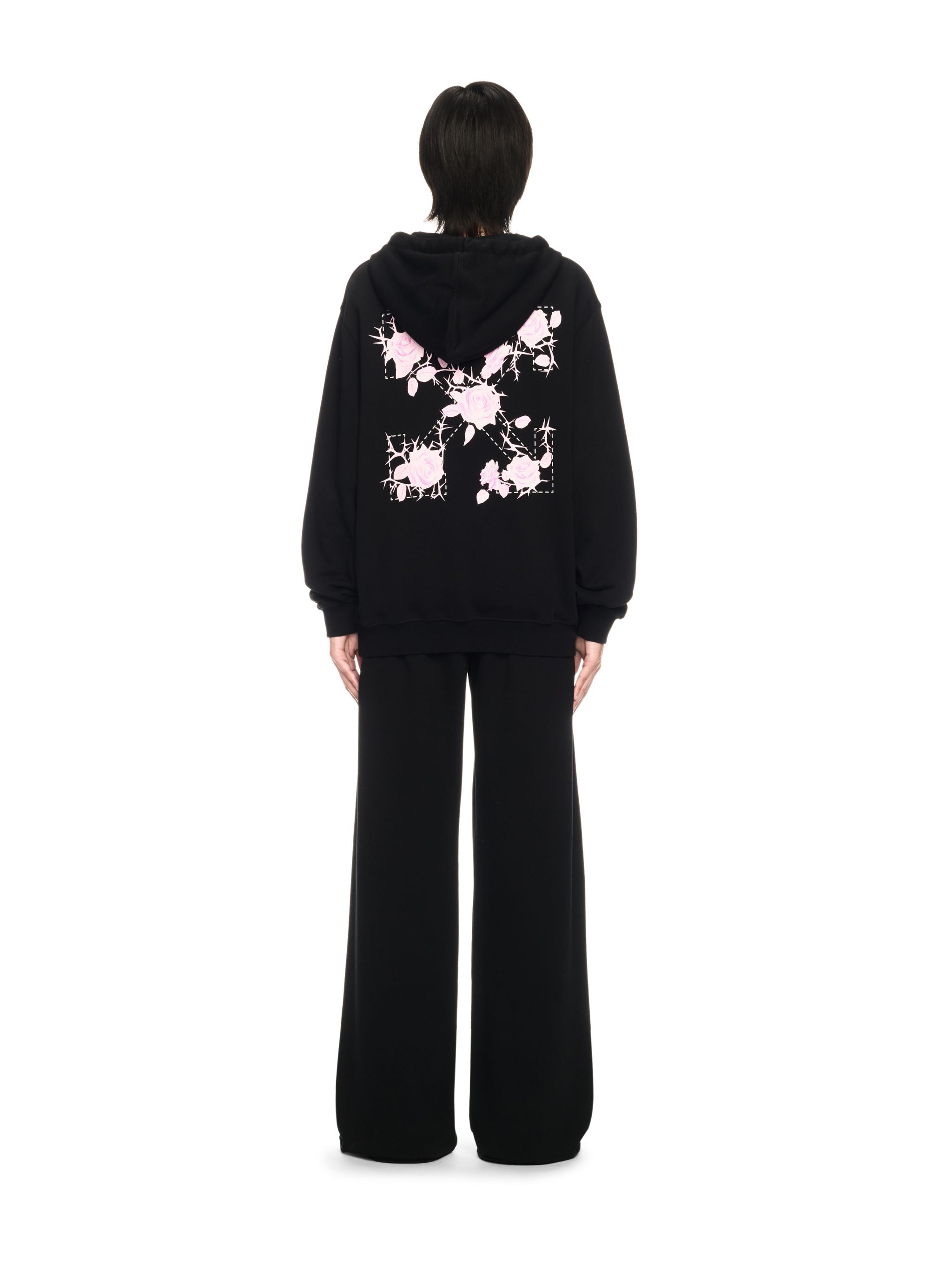 OFF WHITE Black Rose Arrow Hoodie BLACK OWBB035S25FLE001