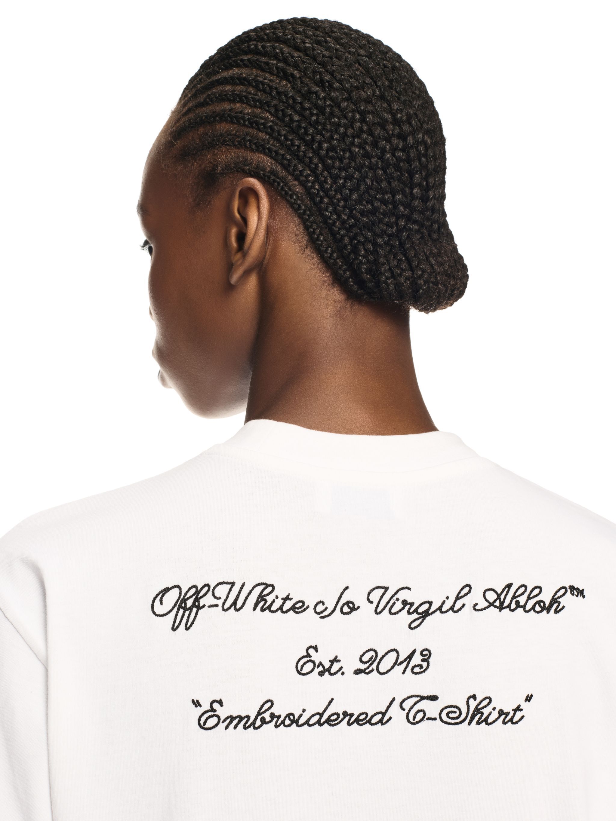 OFF WHITE Embr Script Boxy Tee WHITE OWAA124S25JER004