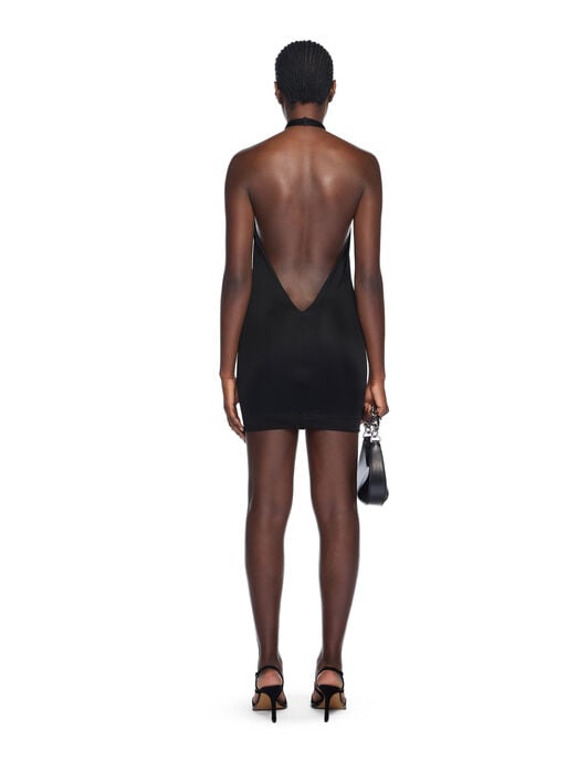 Fluid Jer Dress OFF WHITE Fluid Jer Dress BLACK - WHITE OWDB557F25JER001