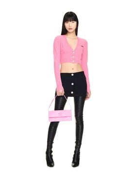 OFF WHITE CROPPED WENDE-CARDIGAN ROSA OWHB048F24KNI001
