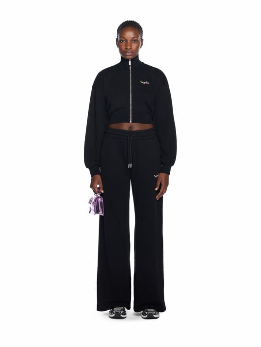 Arrow Glass Flower Crop Jacket OFF WHITE Arrow Glass Flower Crop Jacket BLACK - WHITE OWBE006F25FLE002