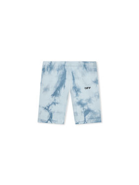 OFF WHITE Off Stamp Tie Dye Rib Short DUSTY BLUE 44GCD002S26J001