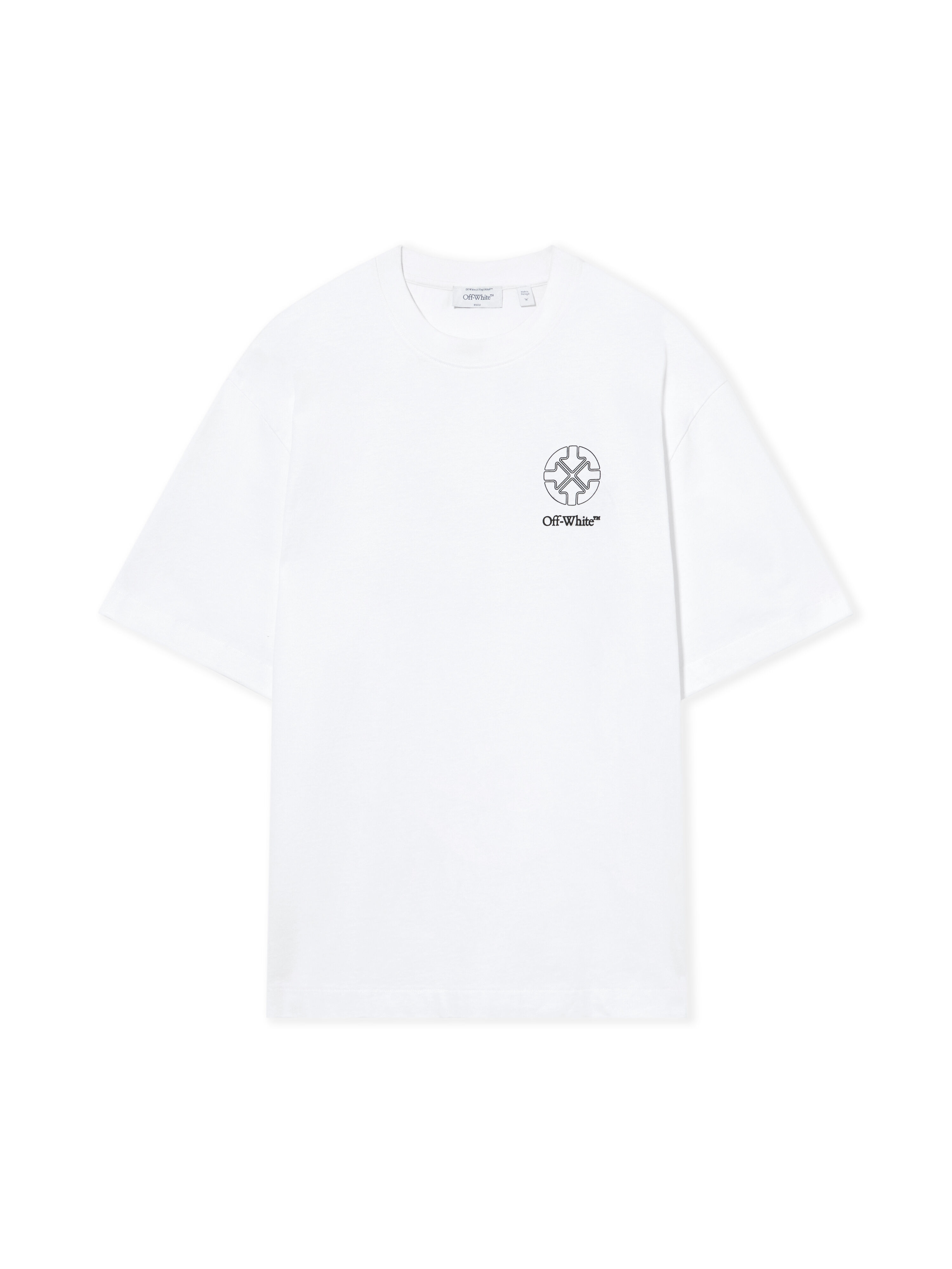 OFF WHITE Offline Half Arrow Skate Short Sleeve T-Shirt WHITE 44MAA120F26J01E