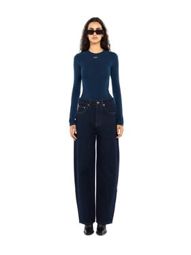 Off Stamp Fitted Long Sleeve Top OFF WHITE Off Stamp Fitted Long Sleeve Top Blue Melange Bellini 2FB00408T