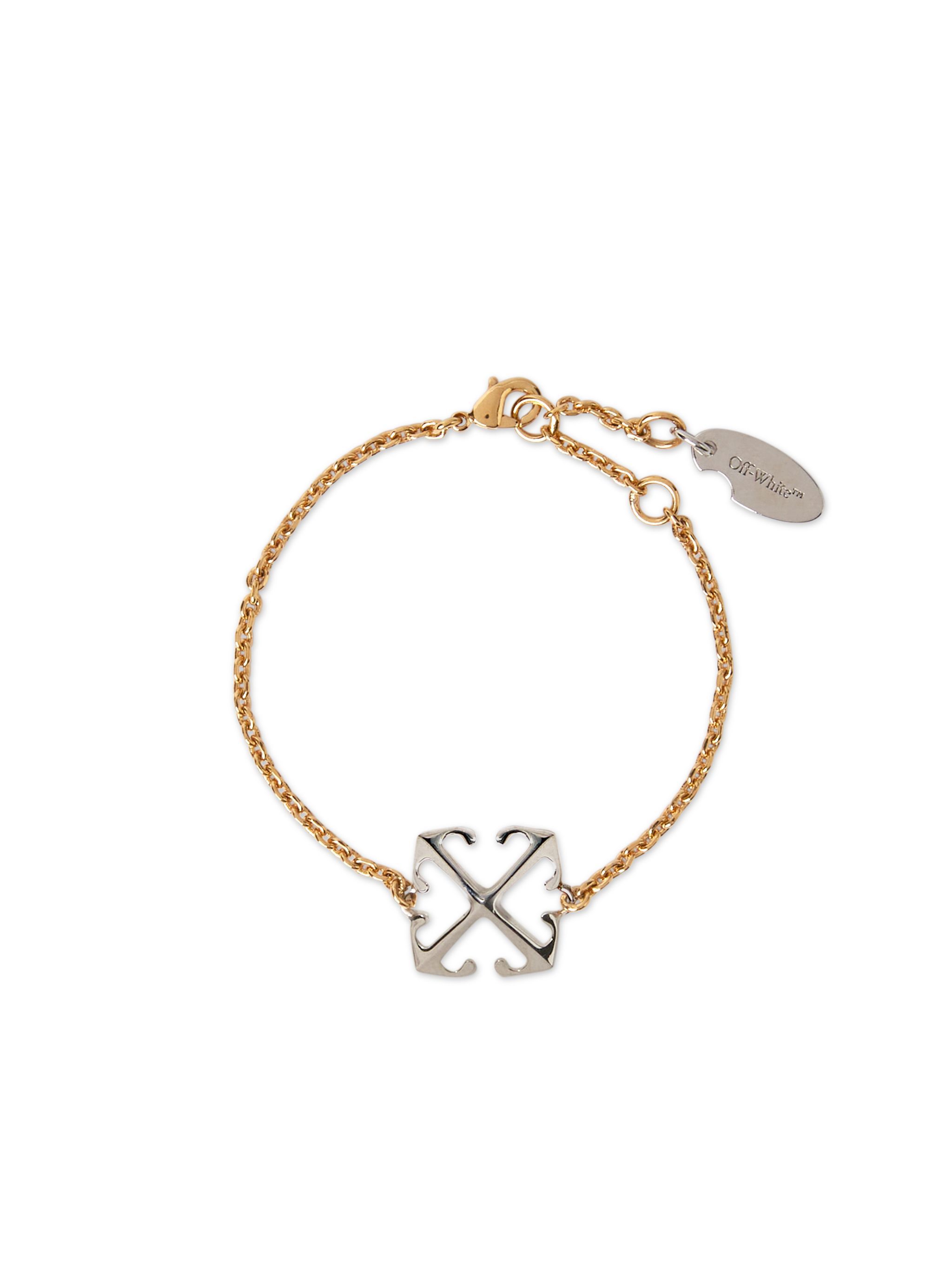 OFF WHITE Bracciale Bicolore Con Motivo Arrow ORO OWOA12NS25MET001