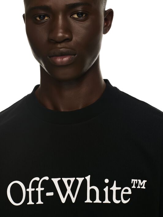 OFF WHITE Big Bookish Skate Kurzärmeliges T-Shirt SCHWARZ OMAA120C99JER008