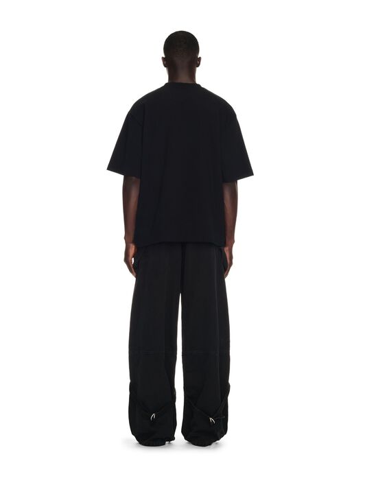 OFF WHITE Black Canvas Carpenter Pants BLACK OMCE044C99FAB001