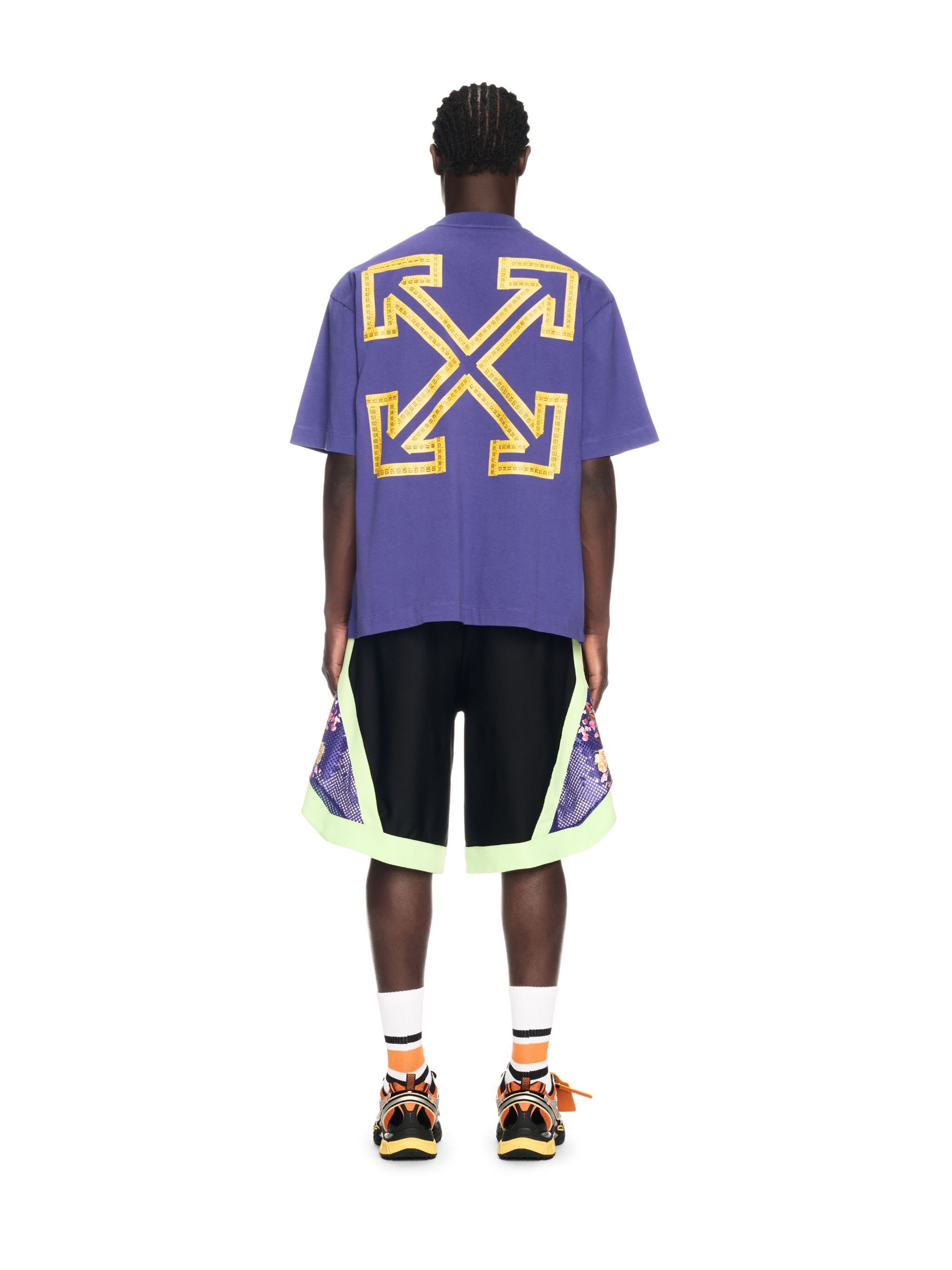 OFF WHITE Blue Tape Arrow T-Shirt PURPLE OMAA120S25JER00D