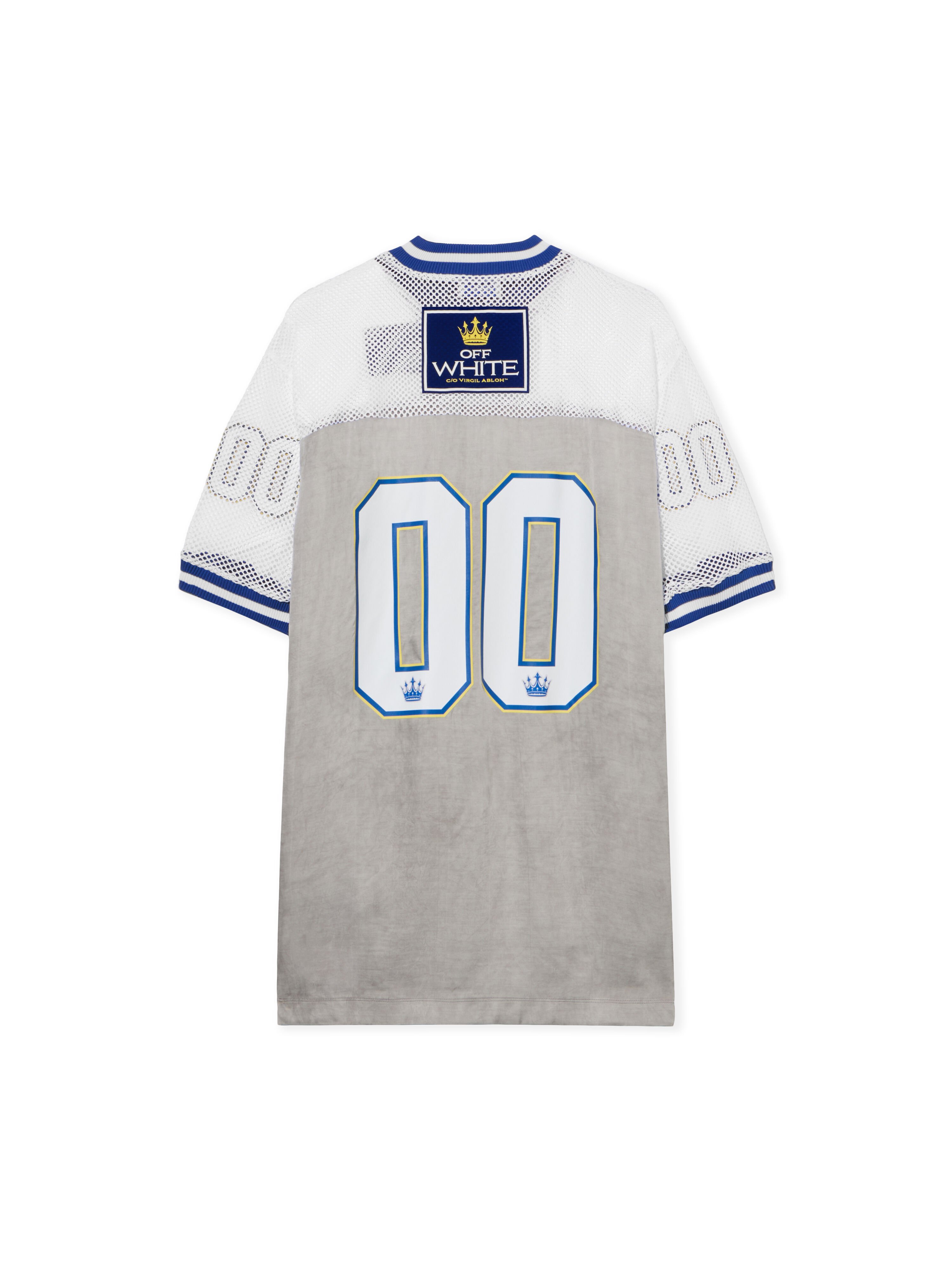 OFF WHITE Dyed Vi Sat 00 Football Dress FLINT GRAY-ELECTRIC BLUE OWDB55GF25FAB001