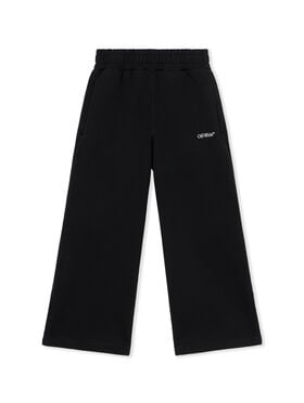 OFF WHITE Bookish Wide Sweatpants BLACK - WHITE OGCH00AF25FLE001