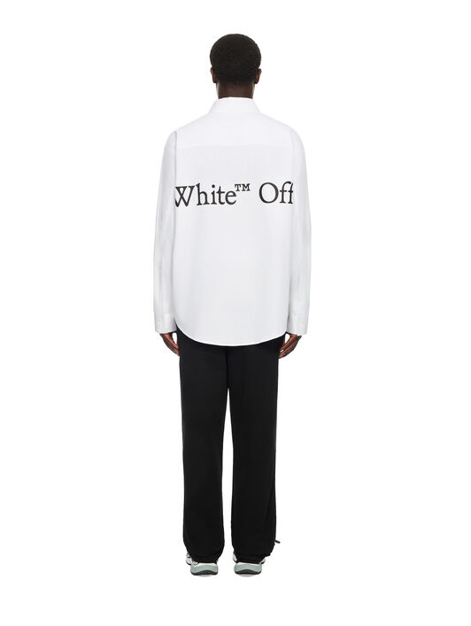 Bookish Scarf Poplin Overshirt OFF WHITE Bookish Scarf Poplin Overshirt WHITE 44MGE055F26F003