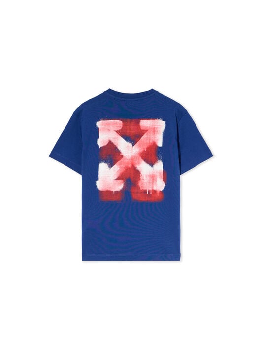 Arrow Spray Logo T-Shirt OFF WHITE Arrow Spray Logo T-Shirt BLUE - RED OBAA002F25JER006