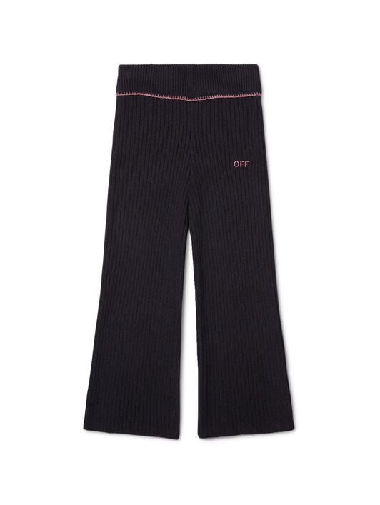 Off Stamp Clear Rib Pant OFF WHITE Off Stamp Clear Rib Pant BLACK OGHG001F24KNI001