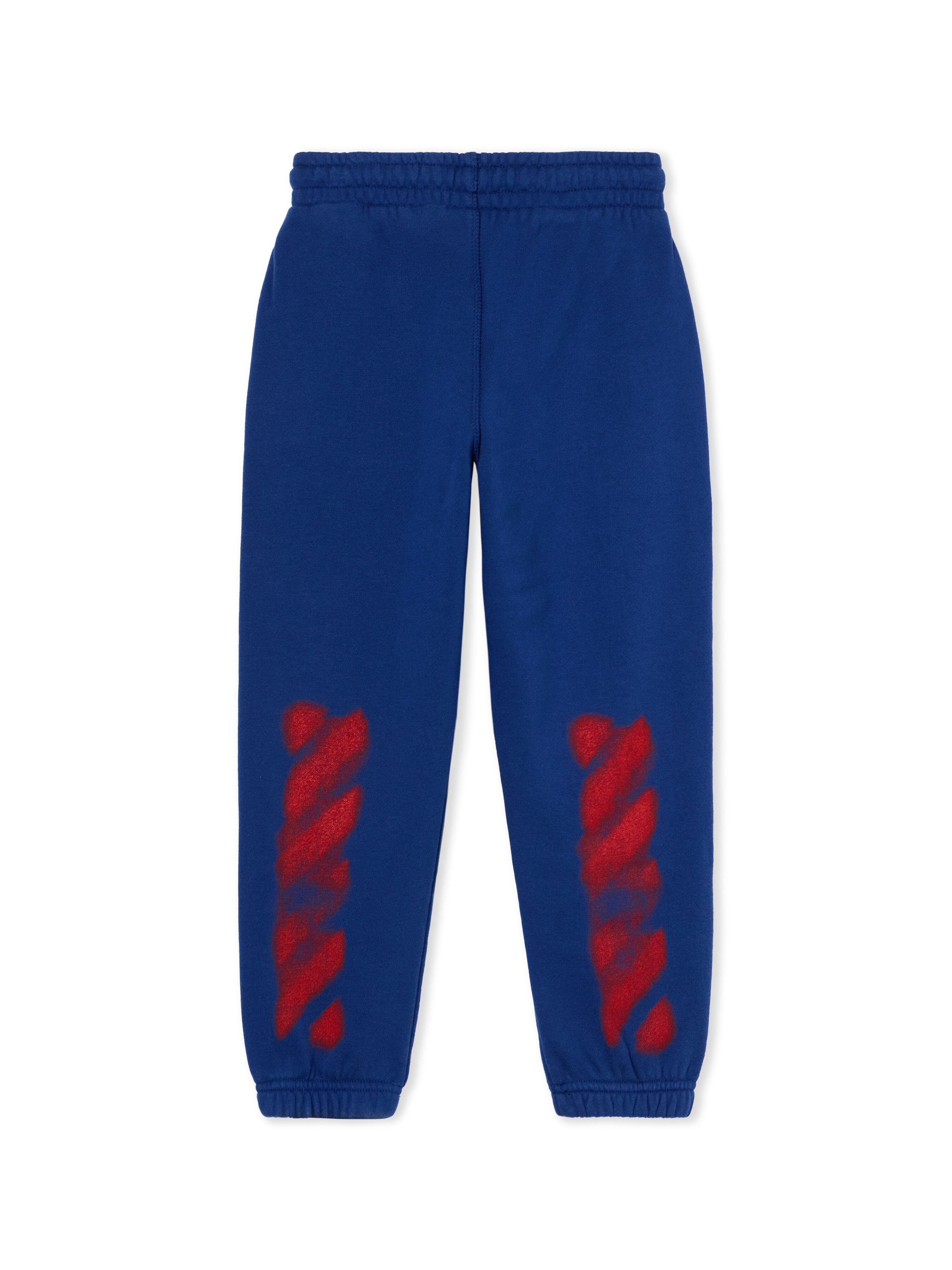 OFF WHITE Arrow Spray Logo Sweatpants BLUE - RED OBCH001F25FLE001