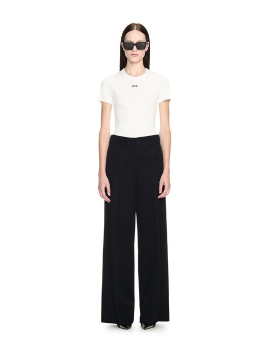 OFF WHITE Wo Formal Over Pant BLACK OWCA174C99FAB001