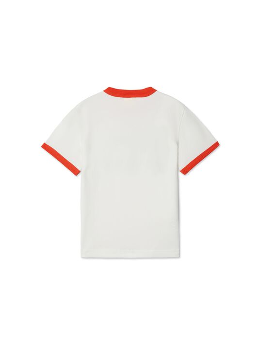 OFF WHITE T-Shirt Ringer Con Ricamo BIANCO OGAA01AS25JER001