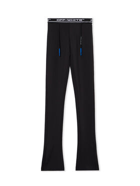 OFF WHITE Logoband Split Leggings BLACK - FUCHSIA OWVV01DF25JER001