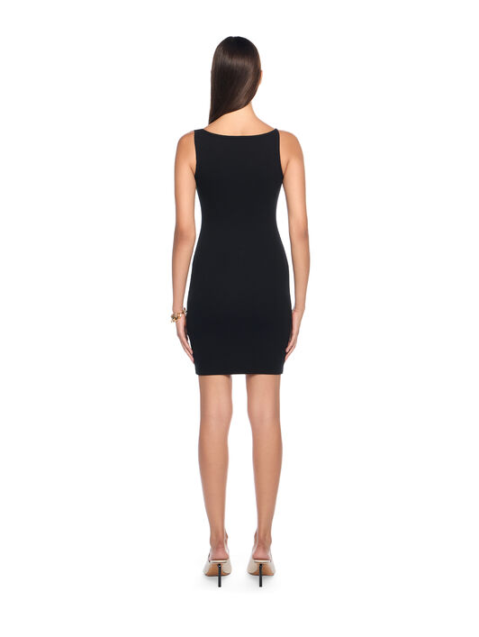 Off Stamp Rib Tank Dress OFF WHITE Off Stamp Rib Tank Dress BLACK WHITE OWDB304C99JER002