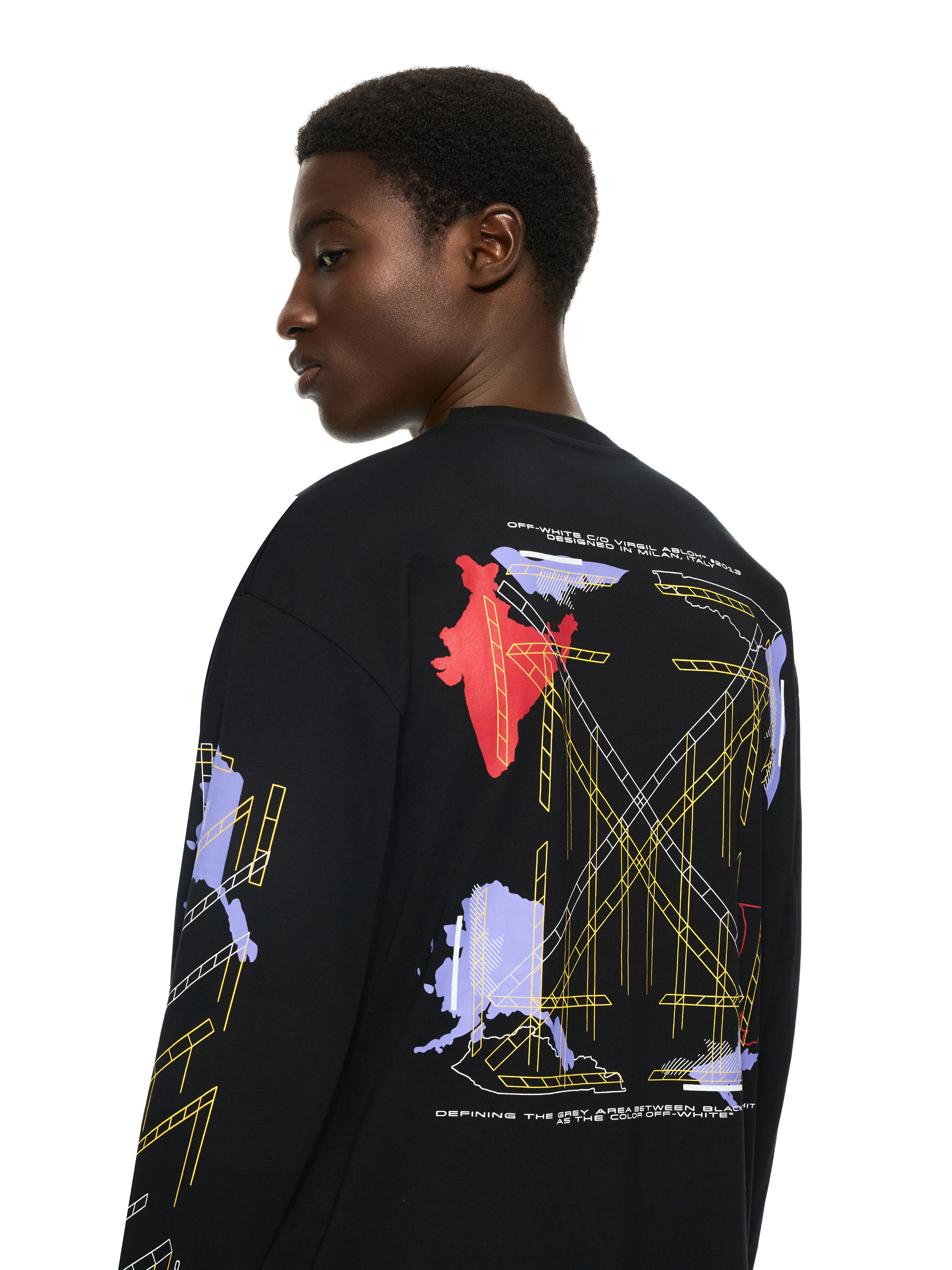 Archigeography Arrow Skate Long Sleeve T-Shirt OFF WHITE Archigeography Arrow Skate Long Sleeve T-Shirt BLACK 44MAB09CF26J003
