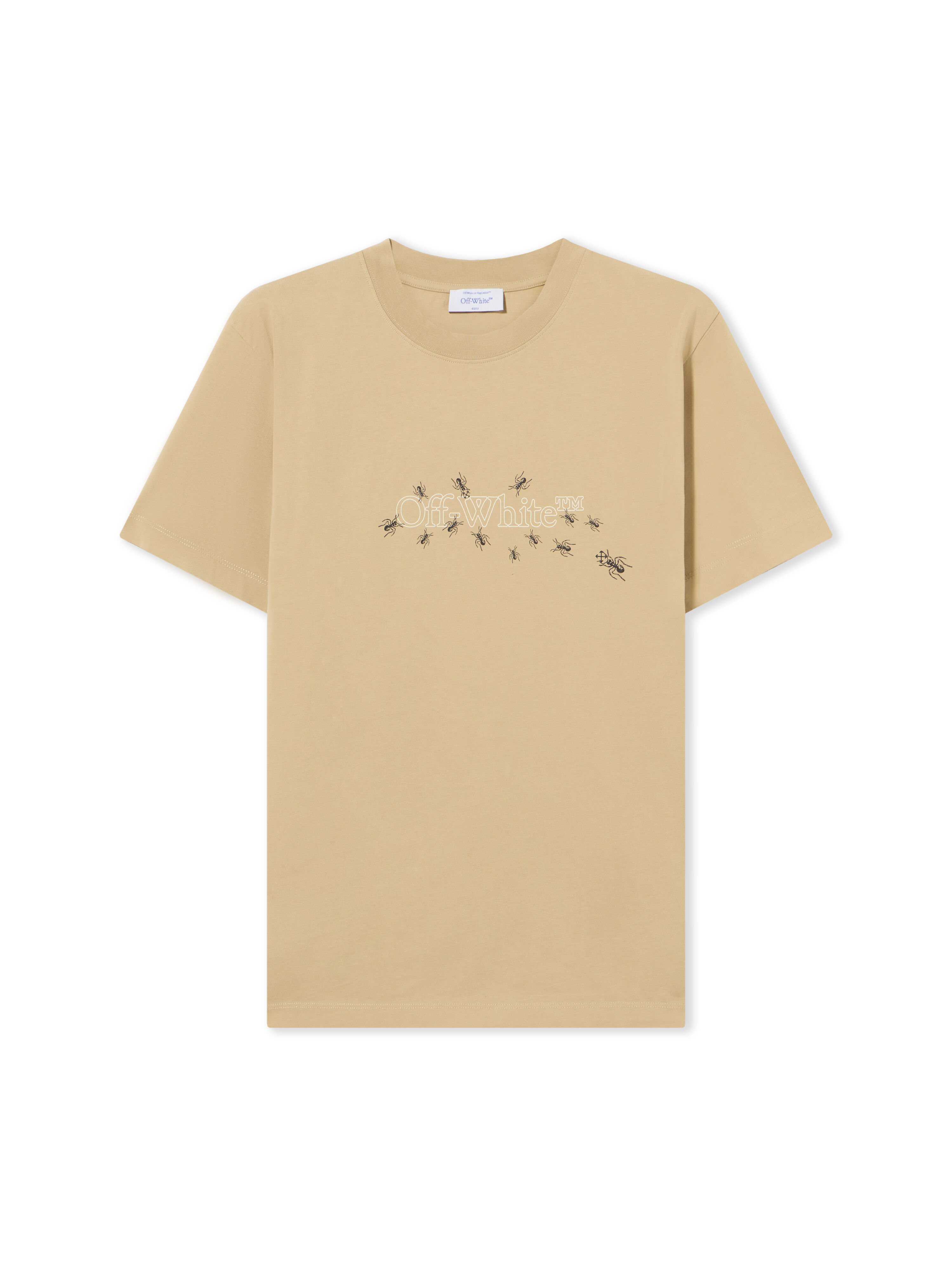 OFF WHITE Ants Arrow T-Shirt CREME BRULÉE - WHITE ASPARAGUS OMAA027S25JER00D