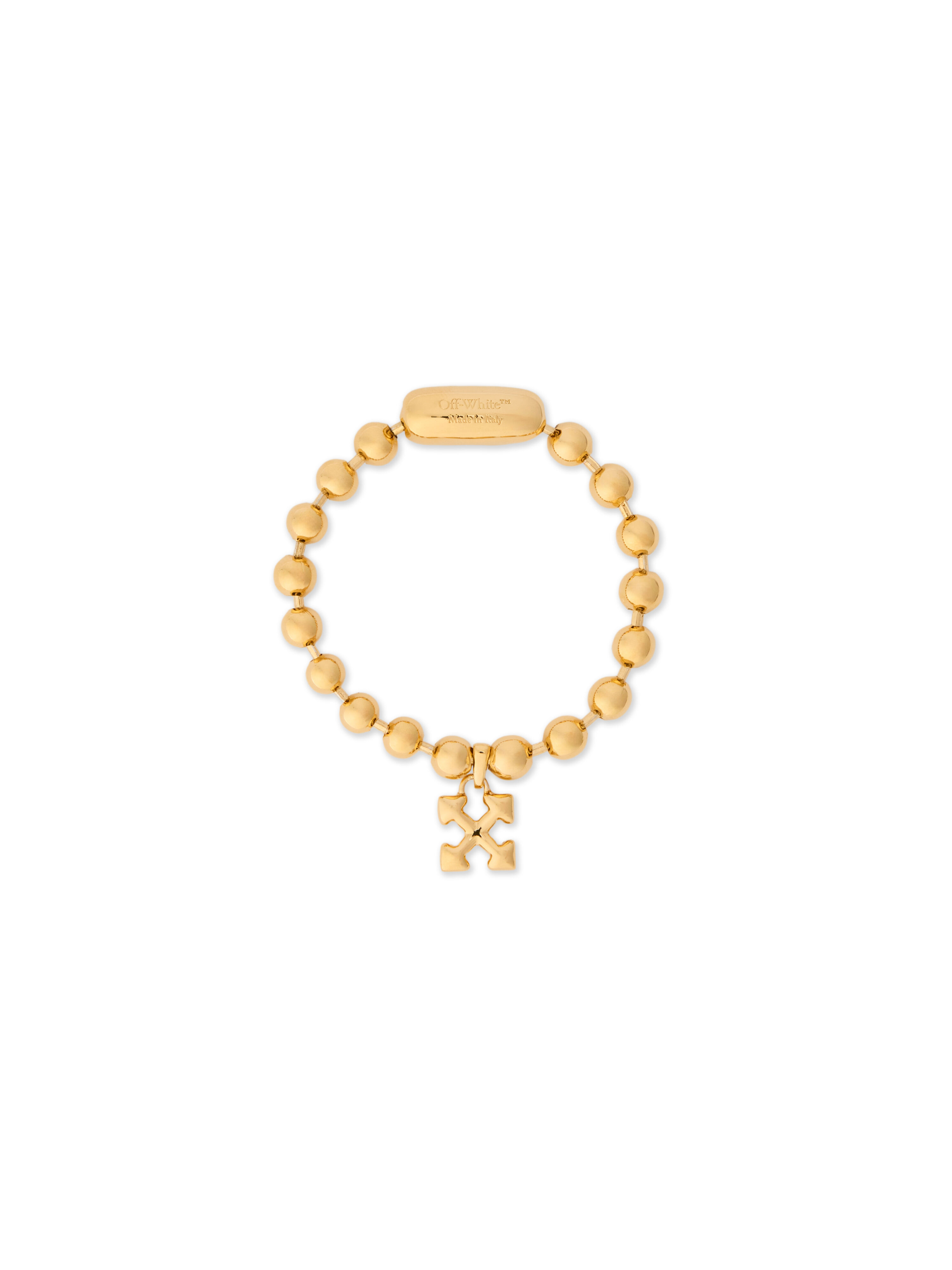 Arrow Ball Chain Bracelet OFF WHITE Arrow Ball Chain Bracelet GOLD - NO COLOR OWOA12TC99MET001