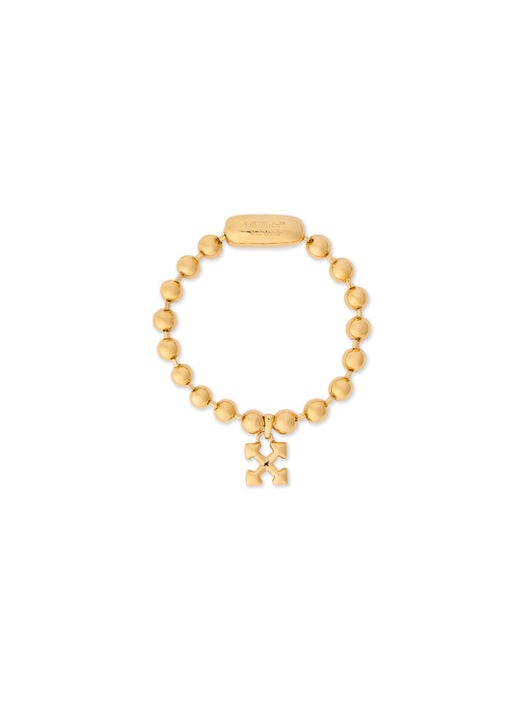 Arrow Ball Chain Bracelet OFF WHITE Arrow Ball Chain Bracelet GOLD - NO COLOR OWOA12TC99MET001