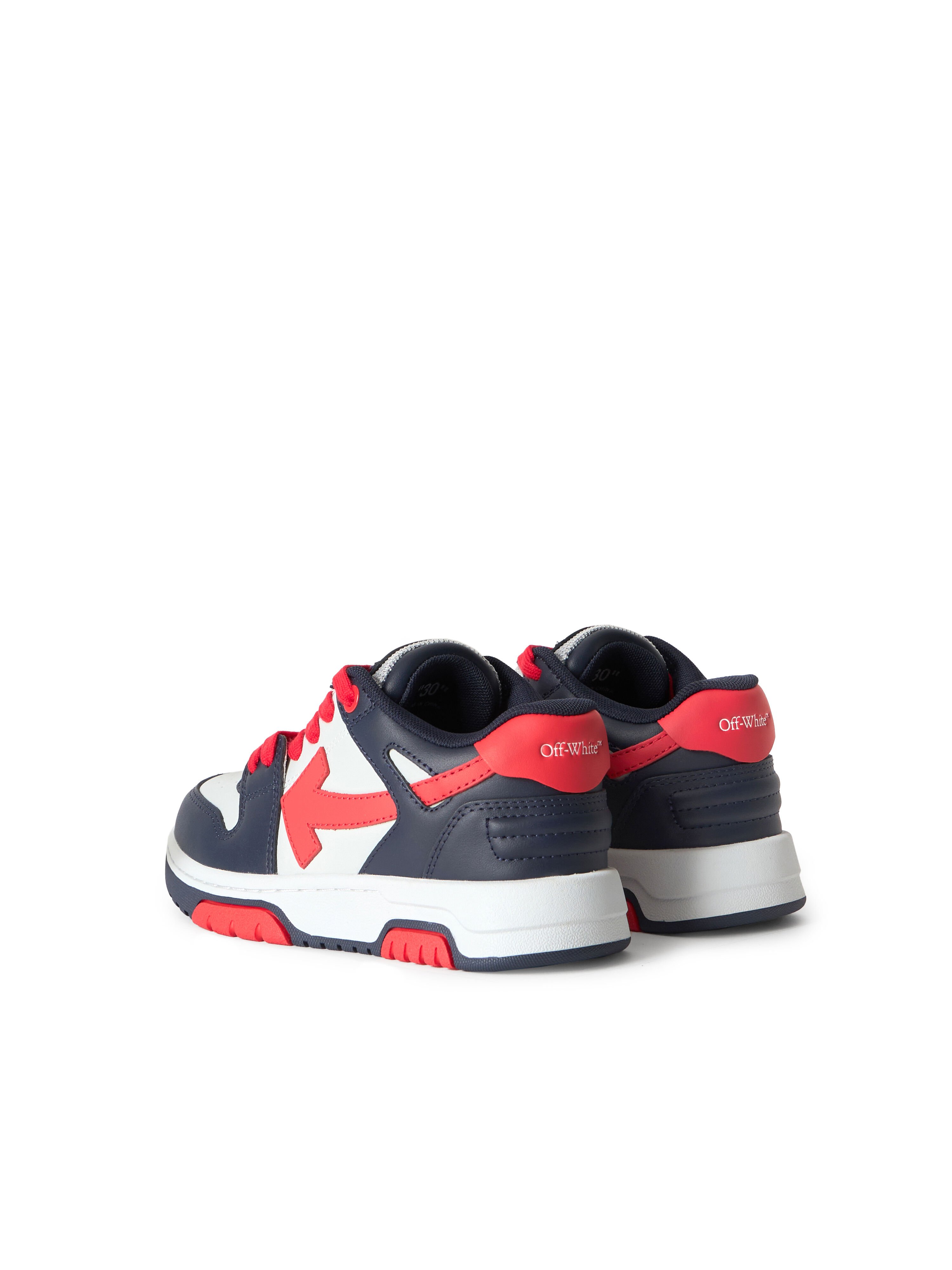 OFF WHITE Out Of Office Sneakers NAVY BLUE - RED OBIA011S26LEA001