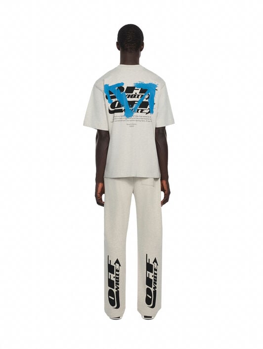 Half Arrow Sweatpants OFF WHITE Half Arrow Sweatpants GREY MELANGE 44MCH05AF26F003