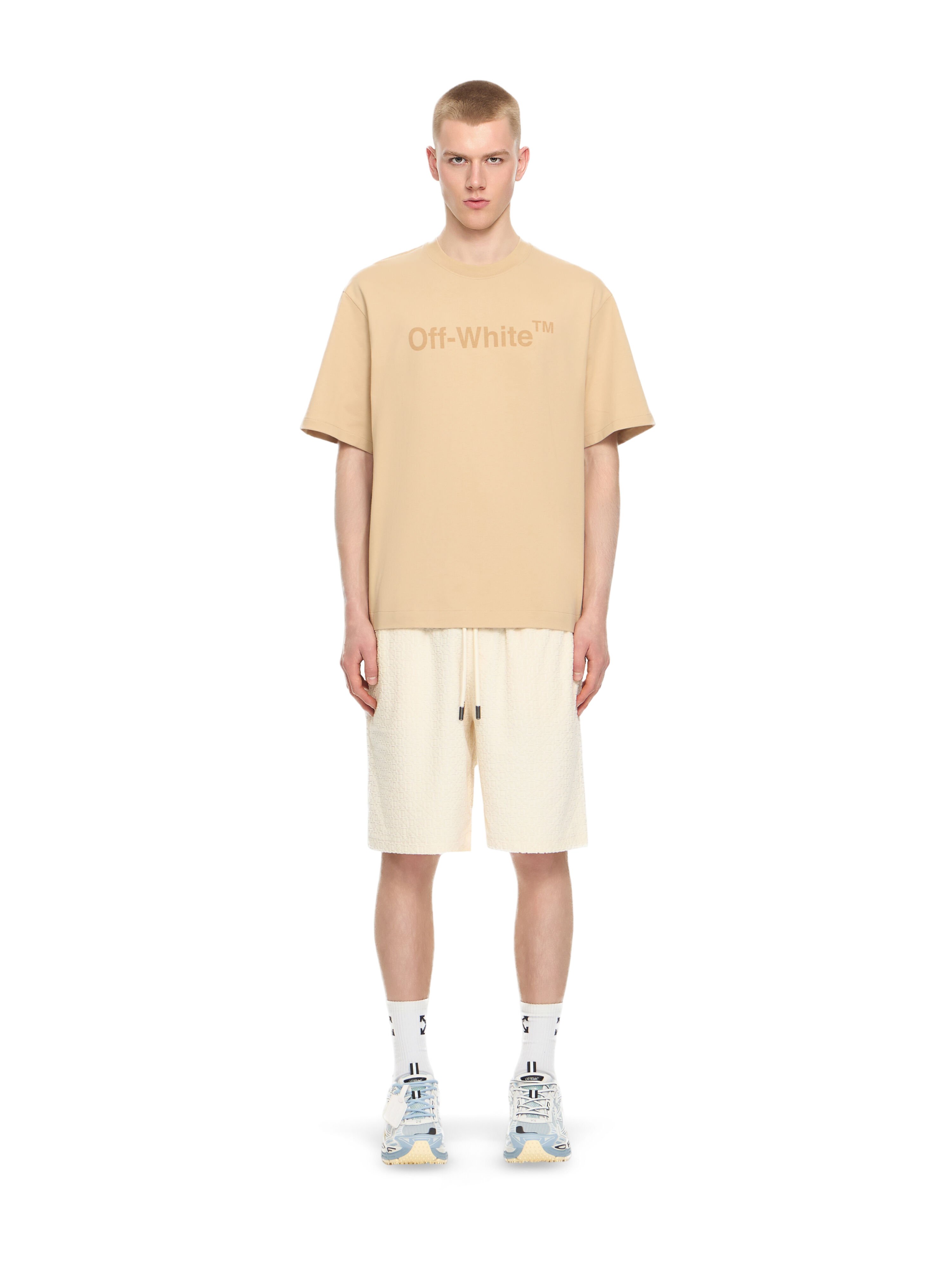 OFF WHITE Classic Arrow & Tab T-Shirt NIGHT SAND 44MAA120F5009