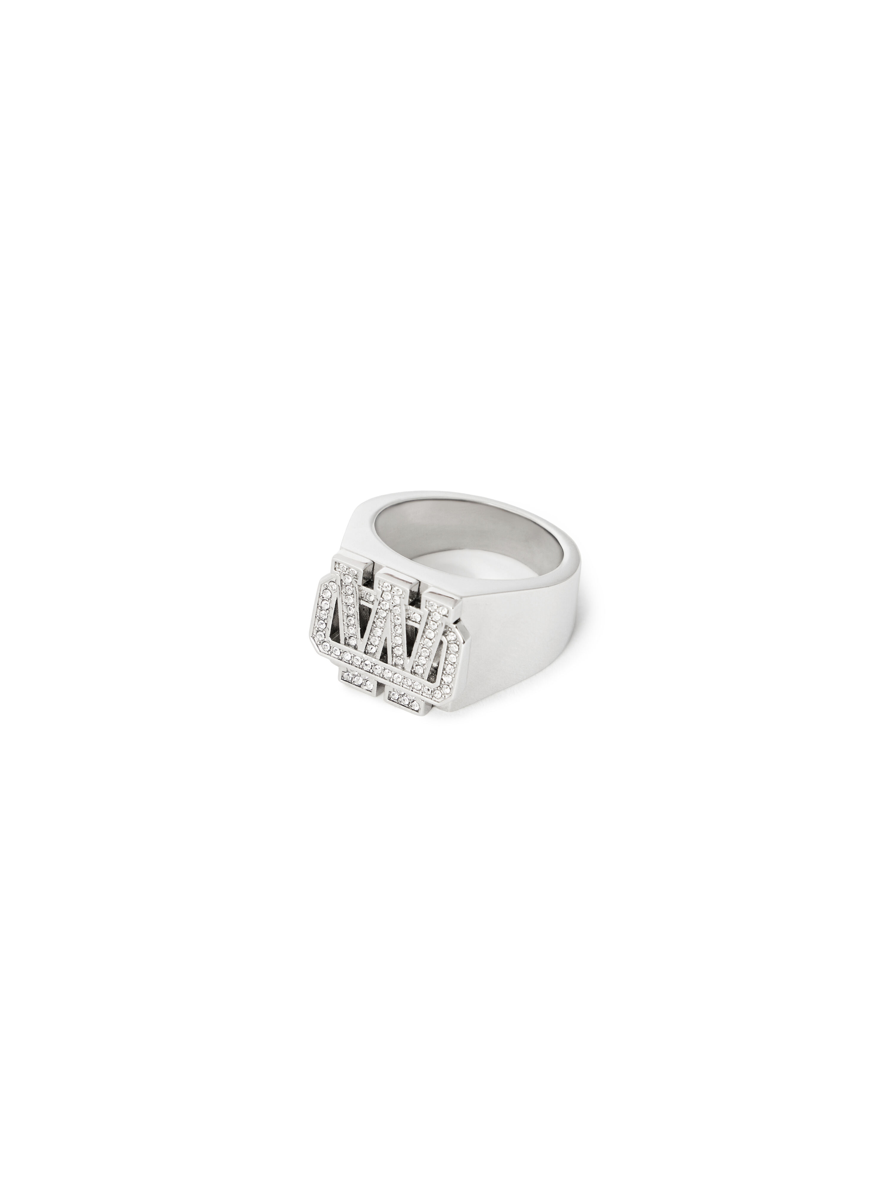 OFF WHITE Bling Strass OW Ring SILVER OMOC07RS26MET001