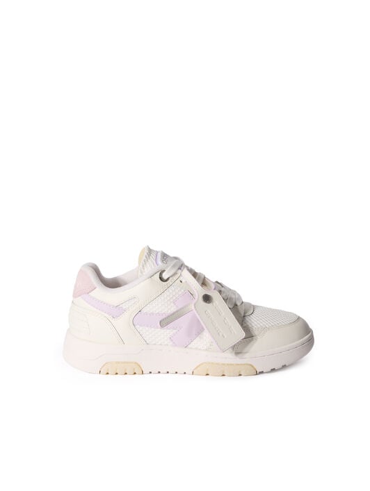 OFF WHITE Out Of Office Slim Sneakers WHITE - LILAC OWIA276F25LEA001