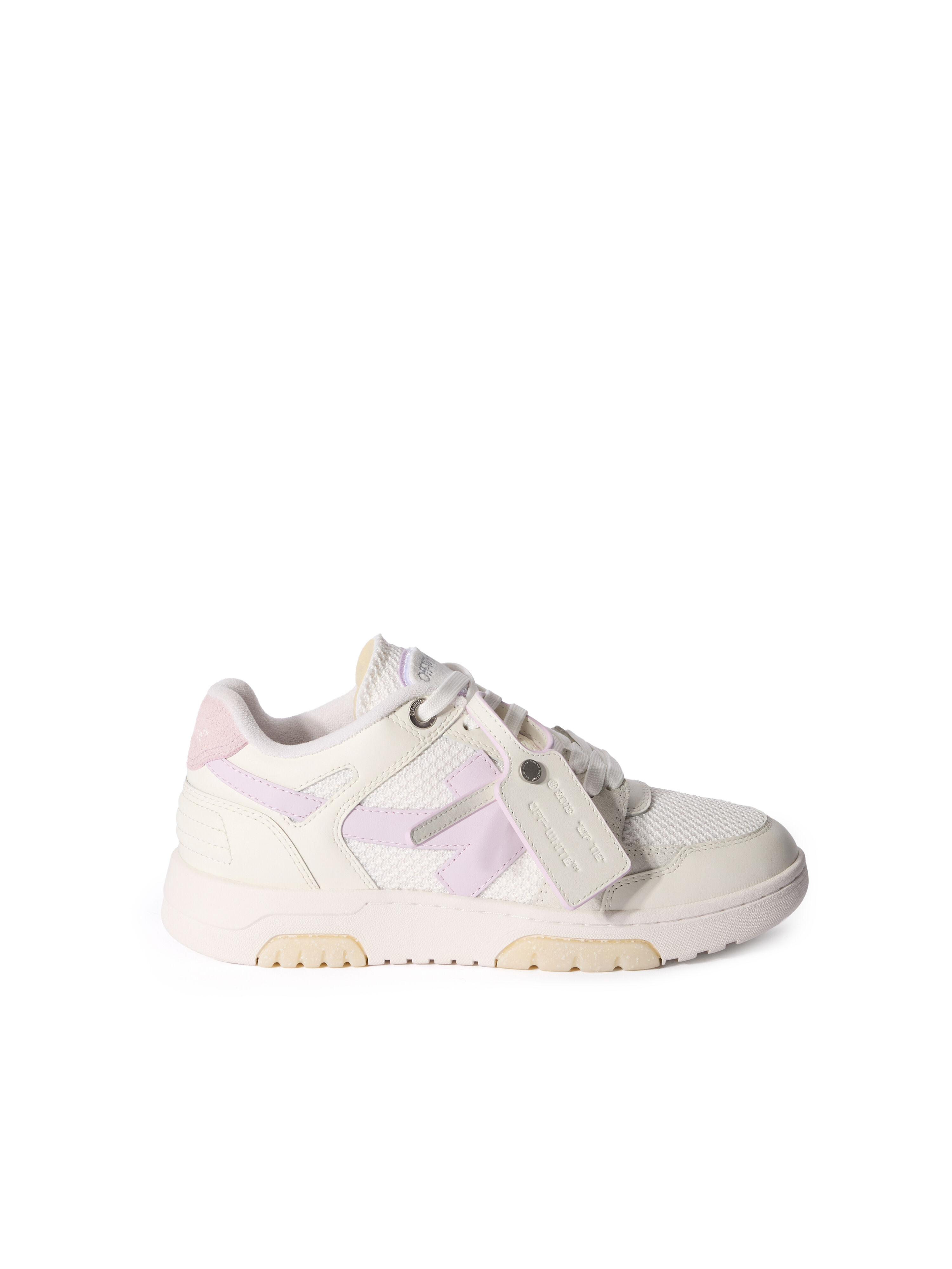 OFF WHITE Out Of Office Slim Sneakers WHITE - LILAC OWIA276F25LEA001