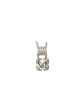 OFF WHITE Barbed Wire Mono Earring SILVER OMOA106C99MET001